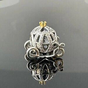 Pandora Disney Cinderella Pumpkin Carriage 925 Ale with CZ Charm